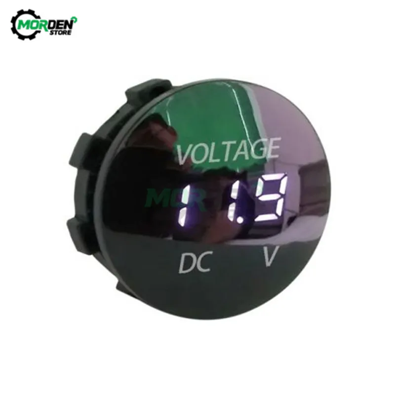 DC 5V-48V Waterproof Mini LED Panel Digital Volt Voltage Meter Display Voltmeter 12V 24V 36V FOR Car Motorcycle