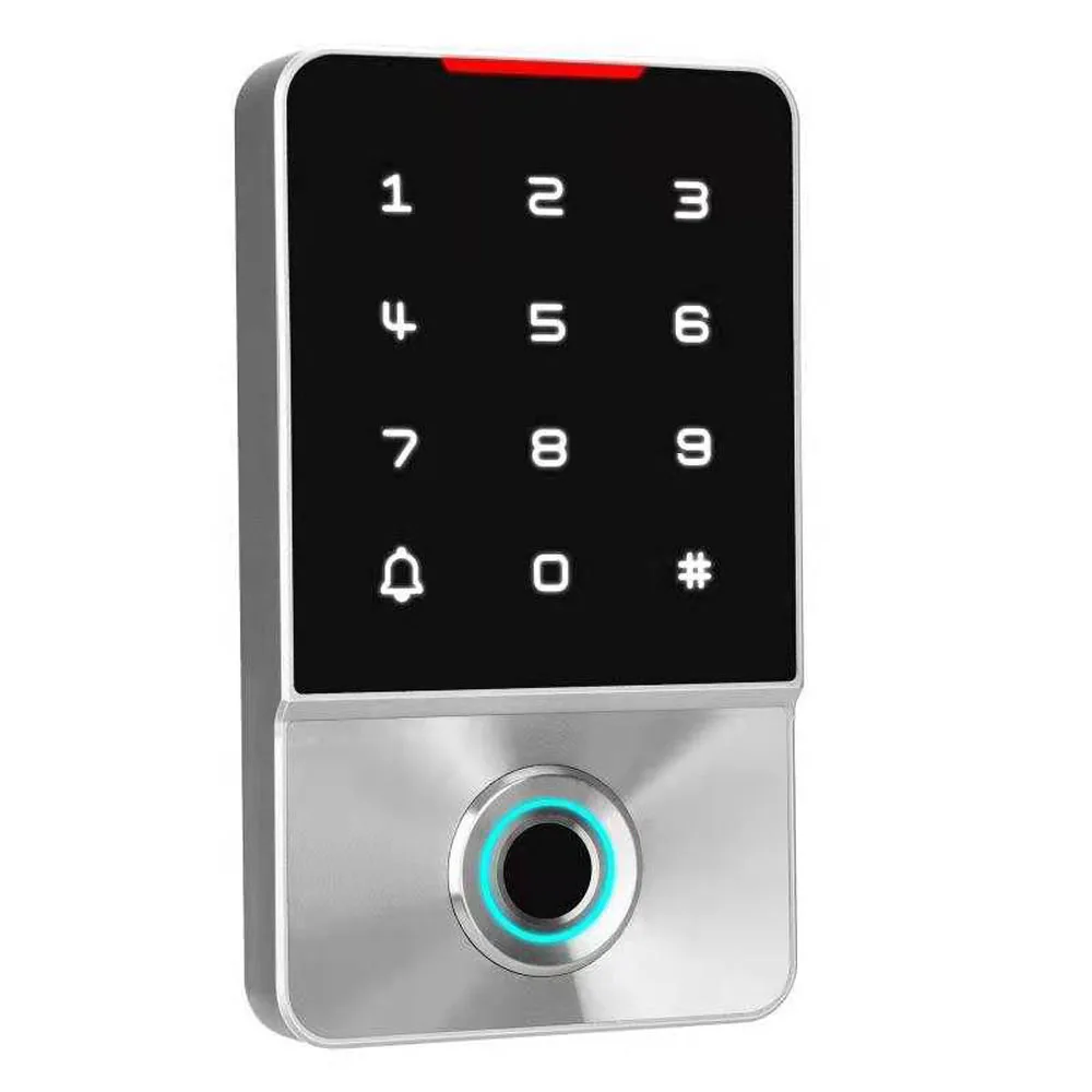 

IP68 Waterproof 13.56Mhz Access Control Reader Fingerprint Door Lock Lock Fingerprint Card Reader access control keypad