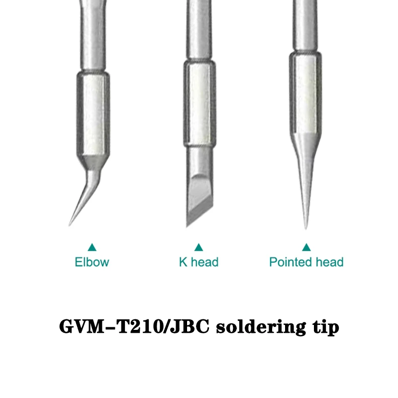 GVM T210 tips, GVM nozzle, C210-I/IS/K T210 T26 S21 C210 Tip lead-free, rapid temperature, T210 soldreing heating core