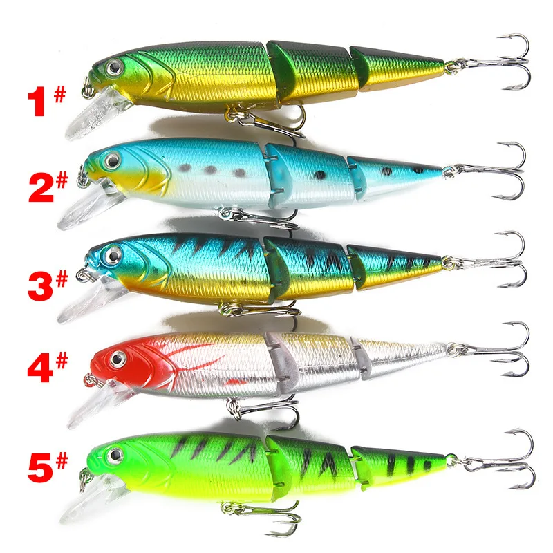 Swimbait Fishing Lure The Three Section Bait Weights 15.3g /11cm Articulos De Pesca Isca Artificial Minnow Swim Bait Trout Lure