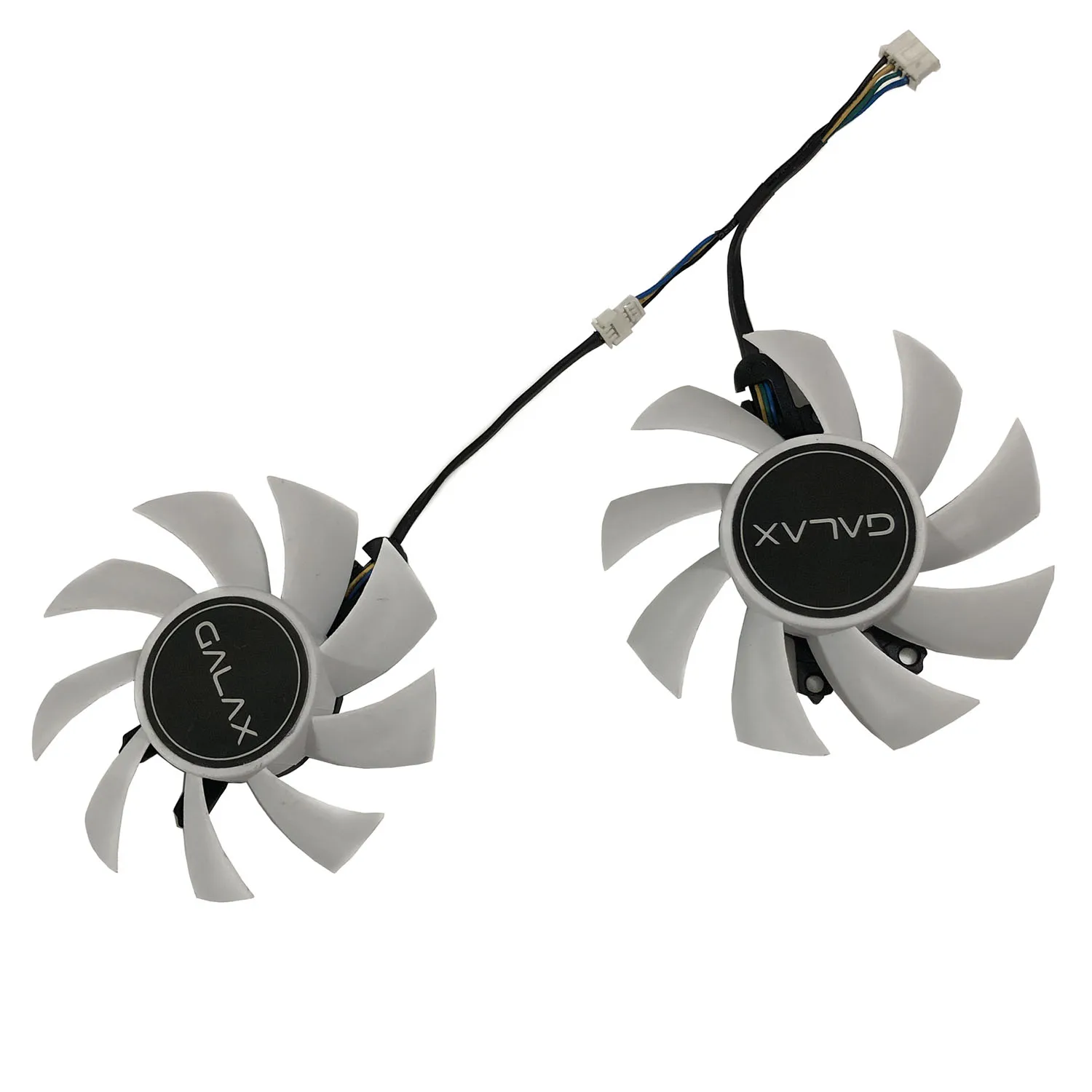 Ventilador de tarjeta gráfica FY08015M12LPA,T128015DU,VGA GPU, para GALAKURO GF-GTX1060 GTX 1660 Ti,RTX2070 2060, Blanco Mini, 2 unidades/juego