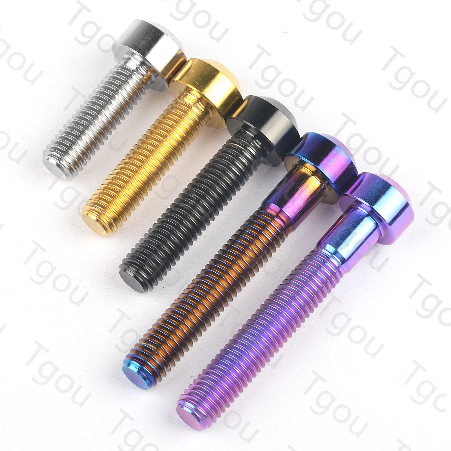 Tgou Titanium Bolt M8x10/15/20/25/30/35/40/45/50mm Torx T40 Screw for Motorcycle Car Cycling Refit