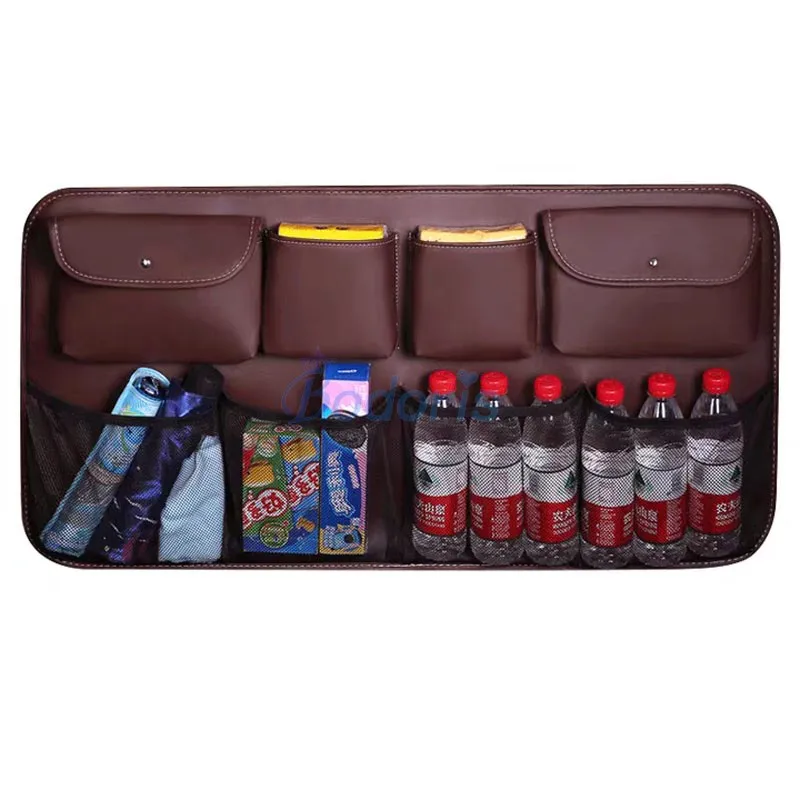 AVIRAA Auto Cuoio Borse per Bagagliaio Organizer da Bagagliaio per Mercedes Benz CLK CLS Wagon CLS C Class Wagon C Class Pieghevole Borse per Bagagliaio Auto Accessori per Auto, Black Red L