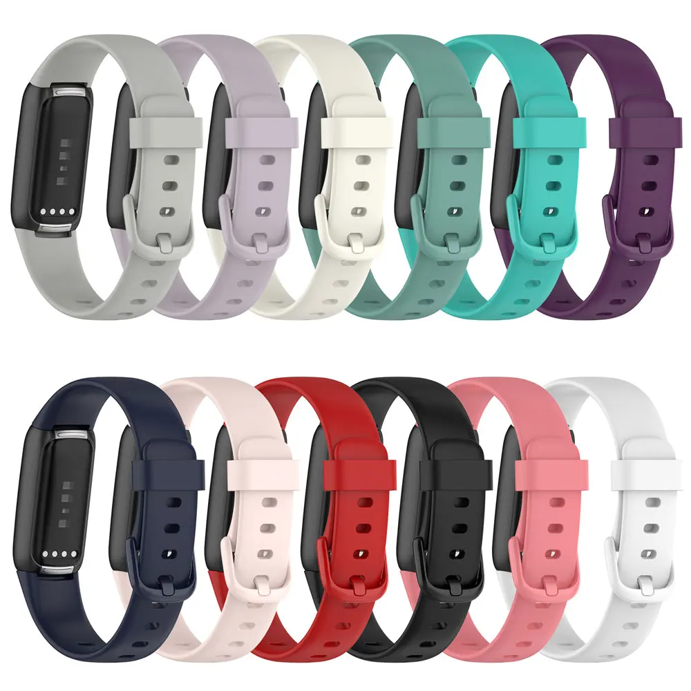 Pulseira de silicone para fitbit luxe relógio pulseira substituição acessórios para fitbit luxe banda
