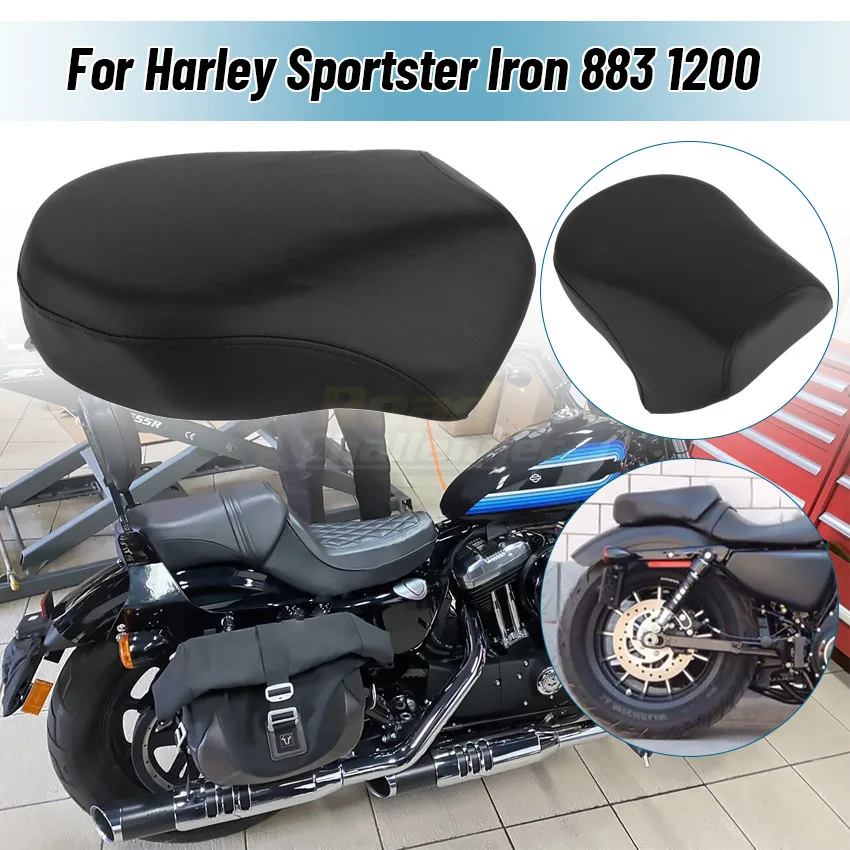 High Quality Motorcycle Rear Cushion Seat Covers For Harley Sportster Iron XL 883 1200 2004-2016 12 11 10 09 08 07 06 05