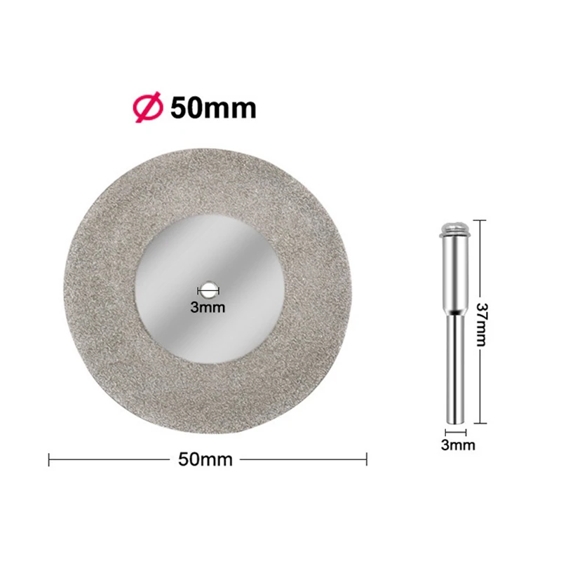 40/50/60mm Diamond Grinding Wheel Metal Cutting Disc Slice Dremel Accessories For Dremel Rotary Tool With 1 Arbor Shaft