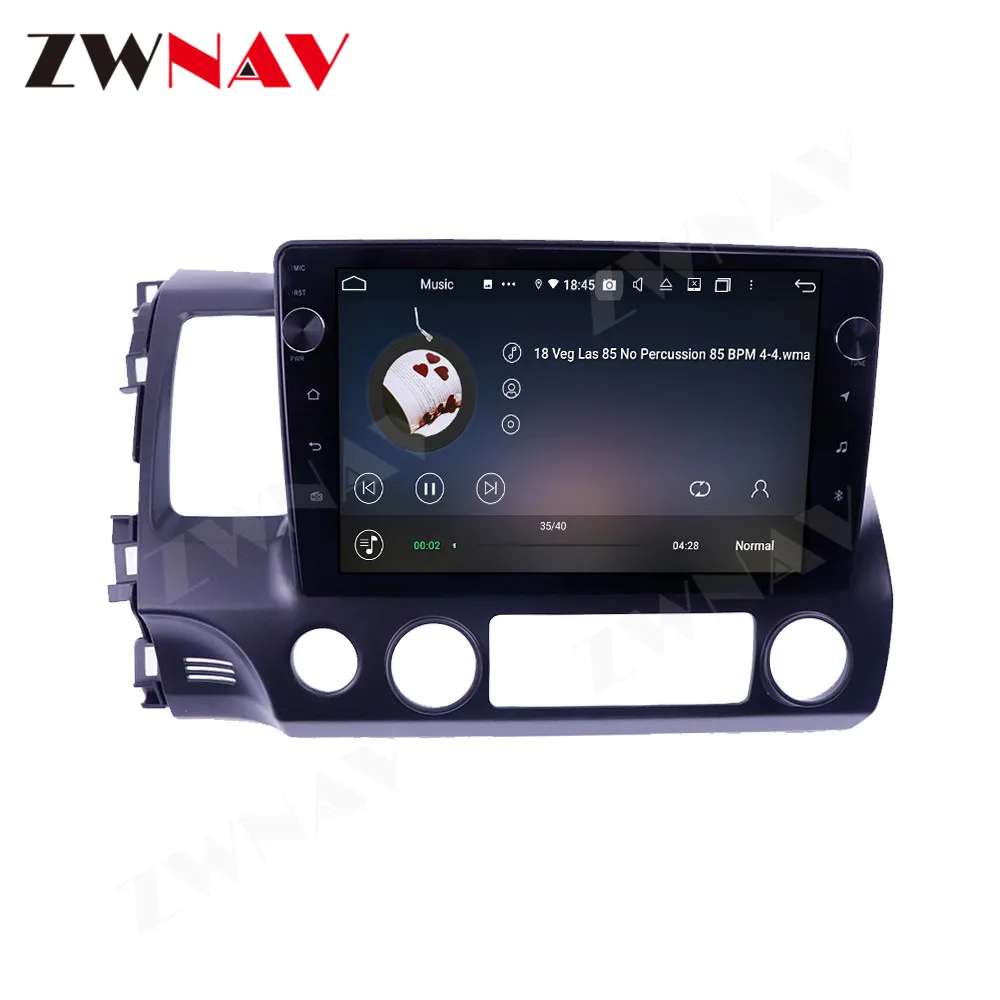 Navigation Touch Screen Car DVD Player Android 10 4+128G For Honda Civic 2006-2012 GPS IPS Auto Radio Multimedia Heard Unit