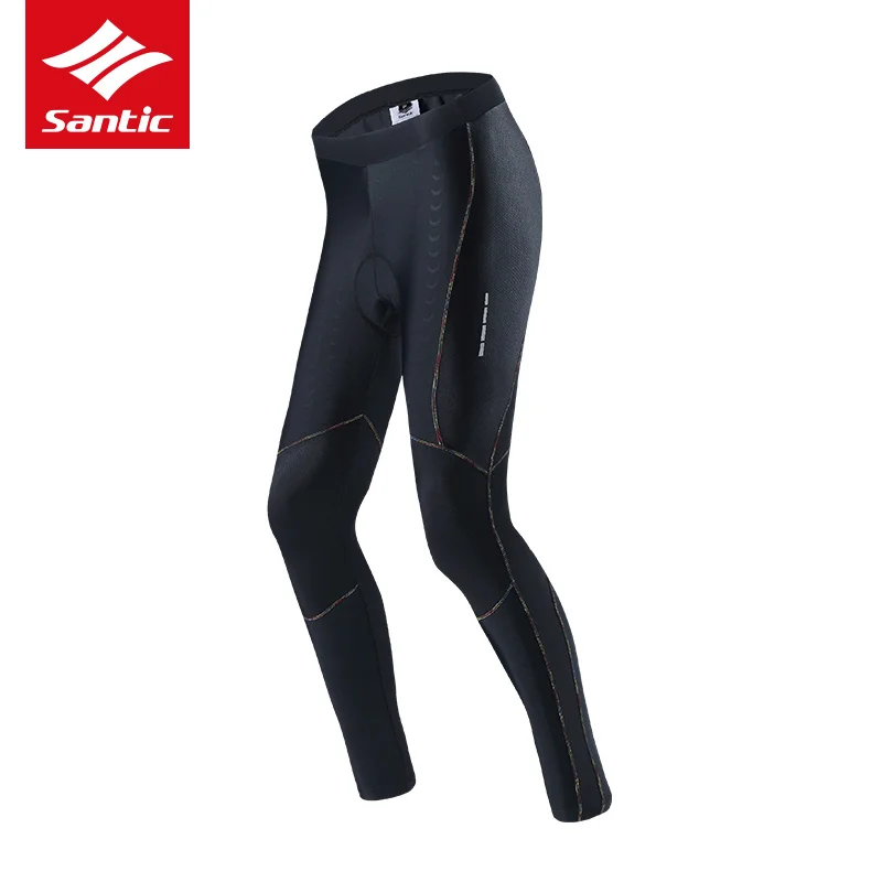 Santic Cycling Pants Women Long Spring Summer Quick Dry Bicycle Trousers 4D Pad Gel MTB Mountain Road Bike Pants Asian Size