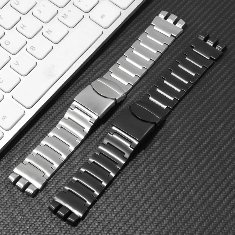 Solid Stainless Steel Watchband Replacement YGS749G YCS4 Concave Convex Interface Large Steel Strap 23mm Men\'s Watch Accessories