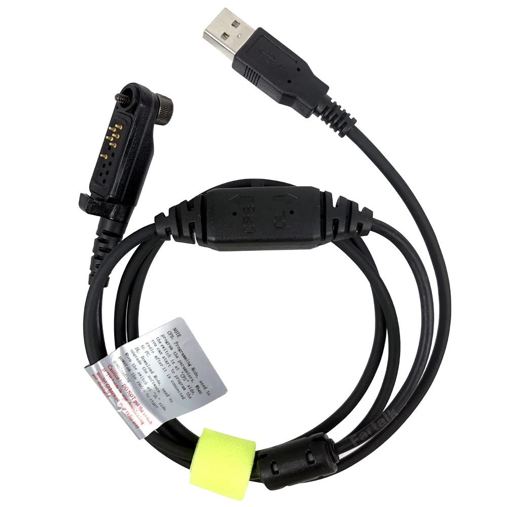 สายเคเบิลการเขียนโปรแกรม USB สำหรับ HYT Hytera PD680 PD600/662/682/605/665/685/606 PD666 PD686 PD608 PD668 PD688 X1p X1e Walkie Talkie