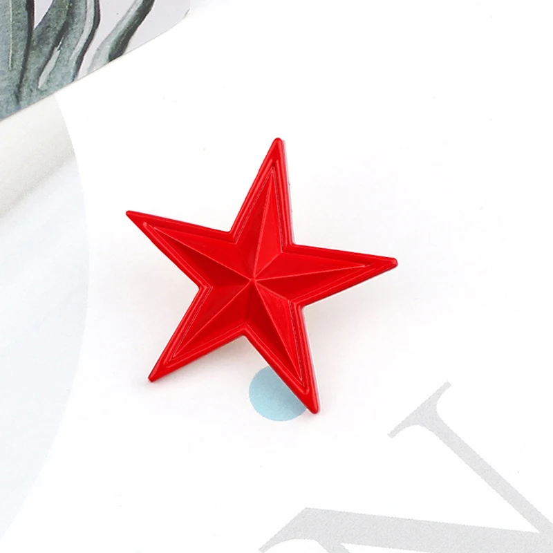 Red Black Raised Fist Solidarity Brooches Sickle Hammer Star Retro USSR Symbol Enamel Pin Accessories Clothes Lapel Pins Jewelry