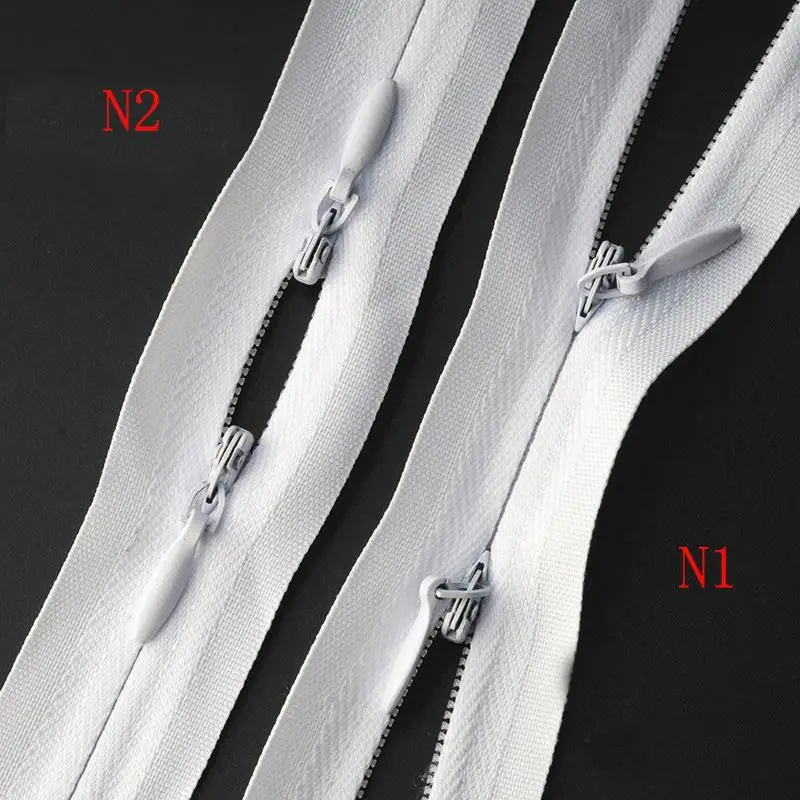 Double-headed invisible zippers for sewing Breastfeeding clothes zipper for garment No. 3 Nylon cloth soft baby feeding FZ34