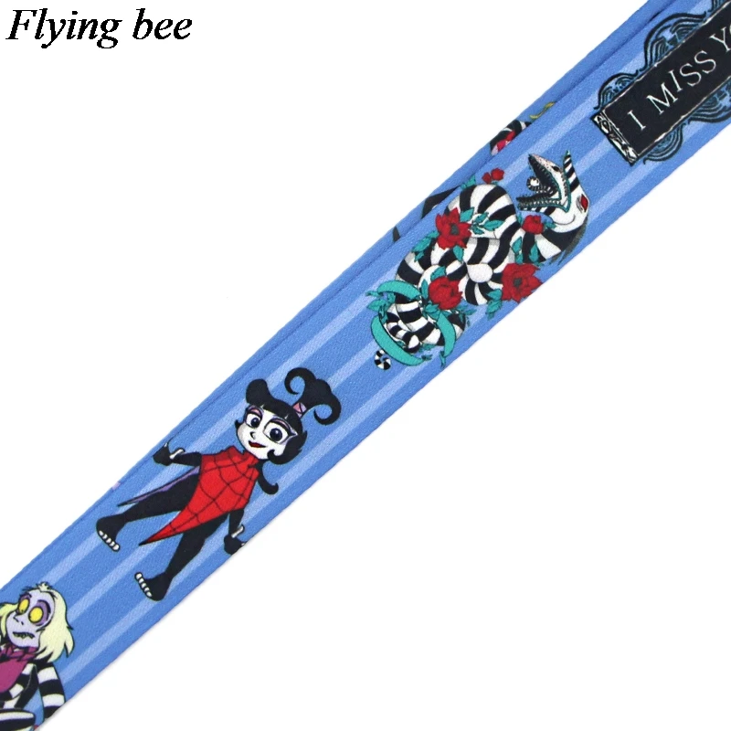 Flyingbee Cartoon Anime Lanyard Telefoon Touw Sleutelhangers Telefoon Lanyard Voor Sleutels Id Kaart Cartoon Lanyards Voor Mannen Vrouwen X0799