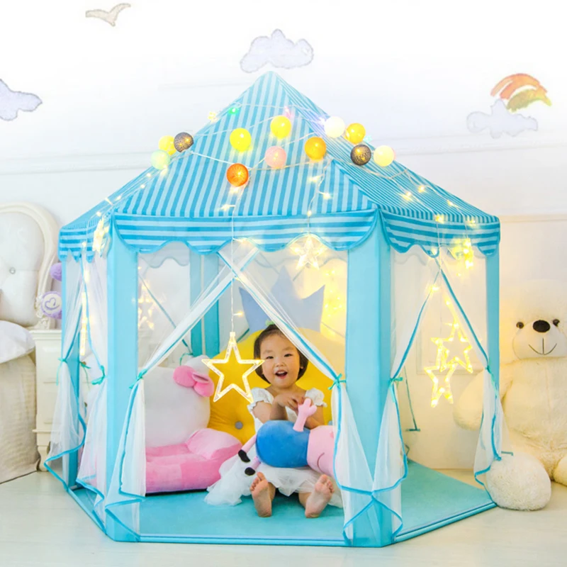 Baby Play Tent Portable Folding Princess Castle Children Play House Kid Gift Outdoor Beach Infantil Xmas Gift Photography Props