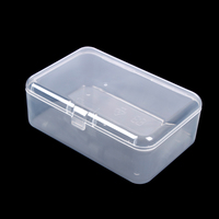 10pcs Mini Storage Box Transparent Square Plastic Box Earrings Jewelry Packaging Storage Small Square Box Jewelry Organizer