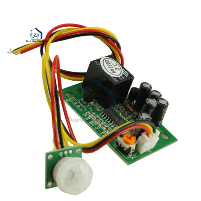 DC 12V PIR Motion Sensor Relay Module IR Infrared Human Body Induction Sensor Pyroelectric Controller Switch Timer Delay