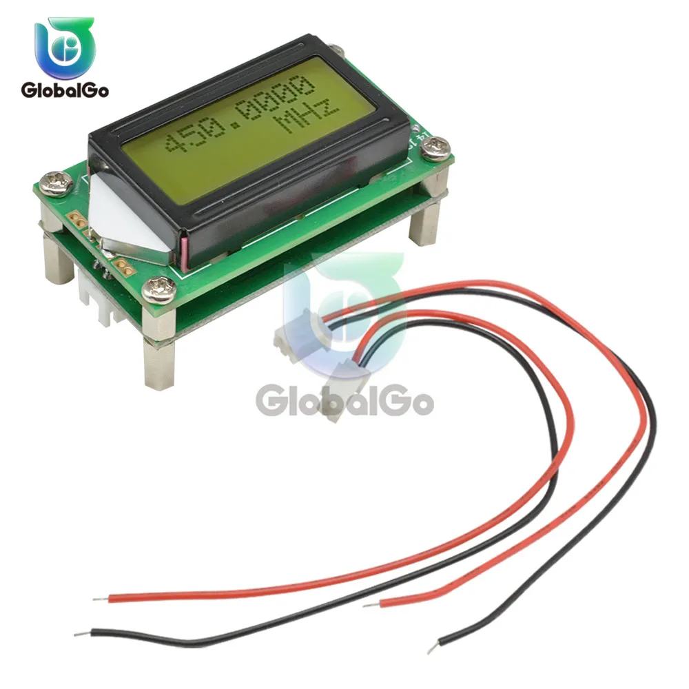 DC 9-12V 1MHz-1.2GHz RF Frequency Counter Tester Digital Cymometer PLJ-0802-E LCD 0802 Screen For Ham Radio 1-1200mhz DIY Kit