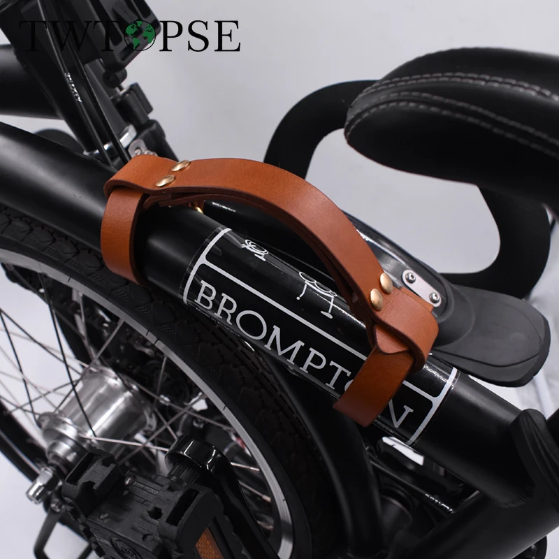 

TWTOPSE велосипедный кожаный ремень с ручкой для переноски Brompton складной велосипед ручка для переноски ремни ремень аксессуары для велосипеда