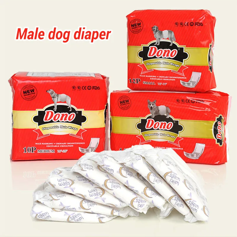 Pet Dog Diapers Male Dogs Paper Physiological Diaper Disposable Male Wraps Sanitary Pants Physiological Pants for Pet Dogs