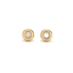 10pcs Stainless Steel Gold Spacer Bead Positioning Beads 8mm Rubber Spacer Bead Fits for DIY Bracelets Jewelry Findings
