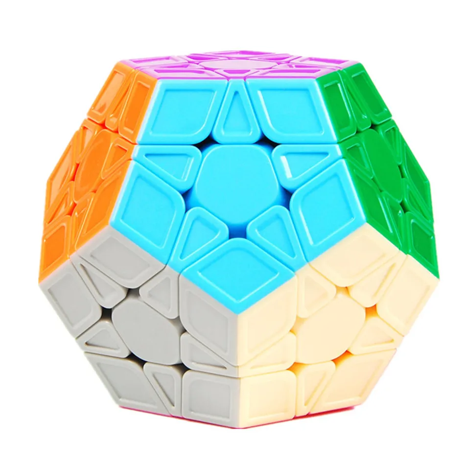 Megaminx المكعب السحري 3x3 بدون ملصقات Dodecahedron مكعبات السرعة لعبة ألغاز تويست دعابة الدماغ