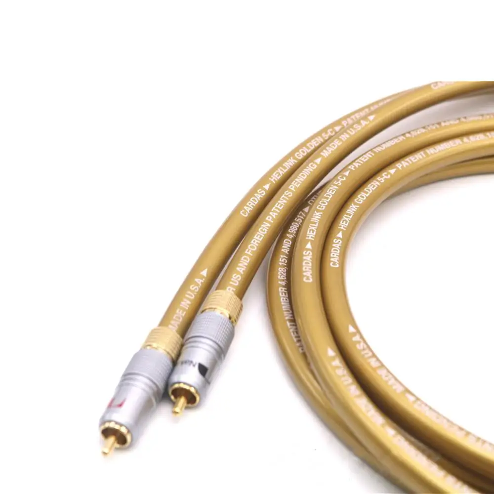 HIFI Cardas HEXLINK GOLDEN 5C Audio Cable Nak-chi RCA Interconnect Cable for Amplifier CD DVD player Speaker