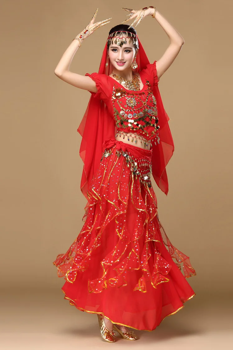 Indian Dance Clothing Female Oriental Stage Performance Set for Women International Belly Dance Outfit Clothes