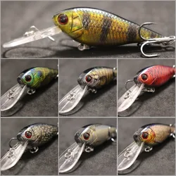 wLure Crankbait Fishing Lure 8g 8cm 3 Meters Depth High End Hooks Wide Wobble with Deep Diving Carp Fishing HC549