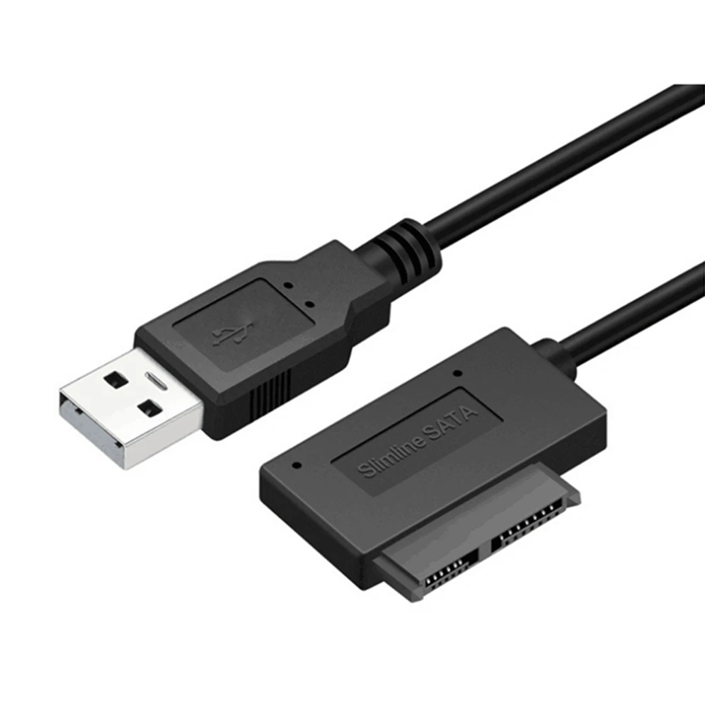 Grwibeou USB 2.0 zu Mini Sata II 7+6 13Pin Adapter Konverter Kabel Für Laptop CD/DVD ROM Slimline Laufwerk Konverter HDD Caddy – Detail 5