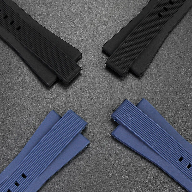 Silicone Rubber watch band Convex interface 13mm for M-K MK8184 MK8295 MK8296 MK8445 MK8152 watchband mens watches strap