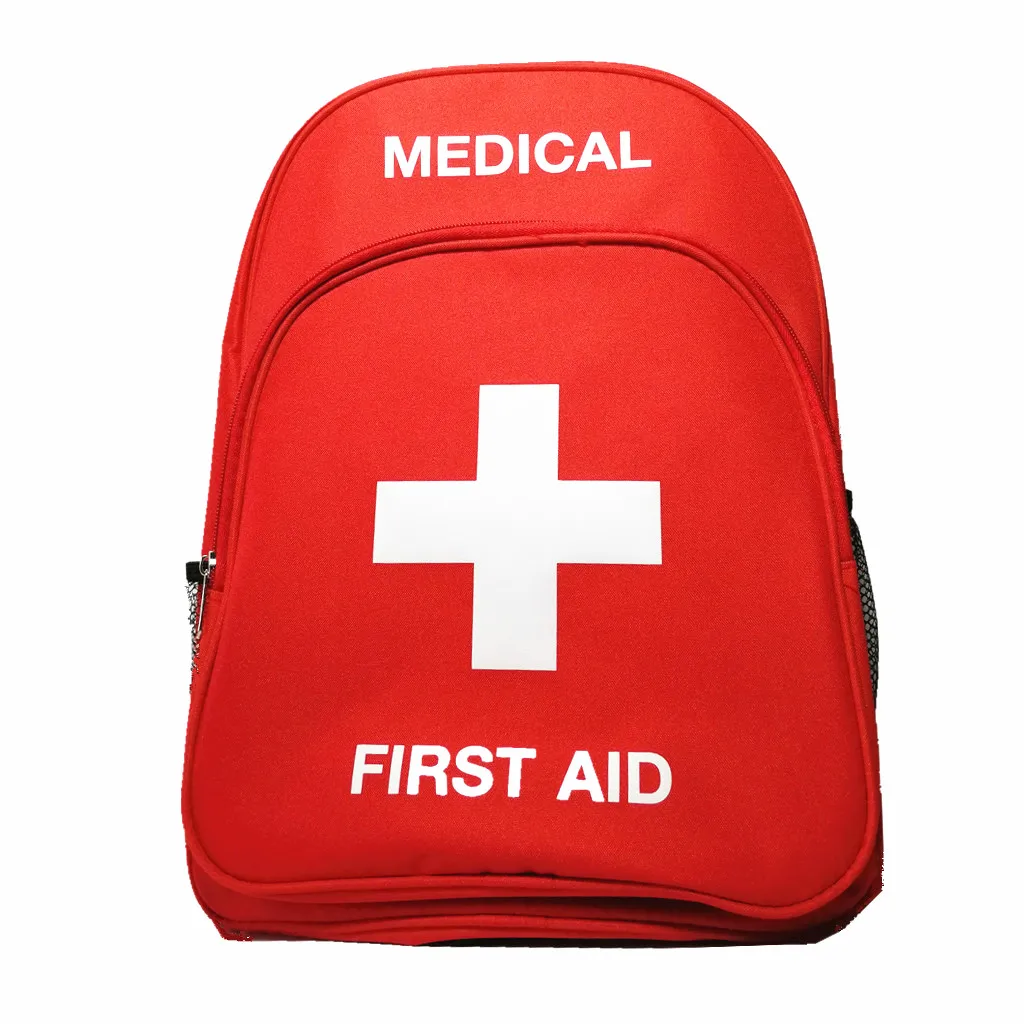 First Aid Backpack Empty Emergency Red First Aid Medical Backpacks 1st Aid Backpack Back Pack for First Aid for Camping Hiking
