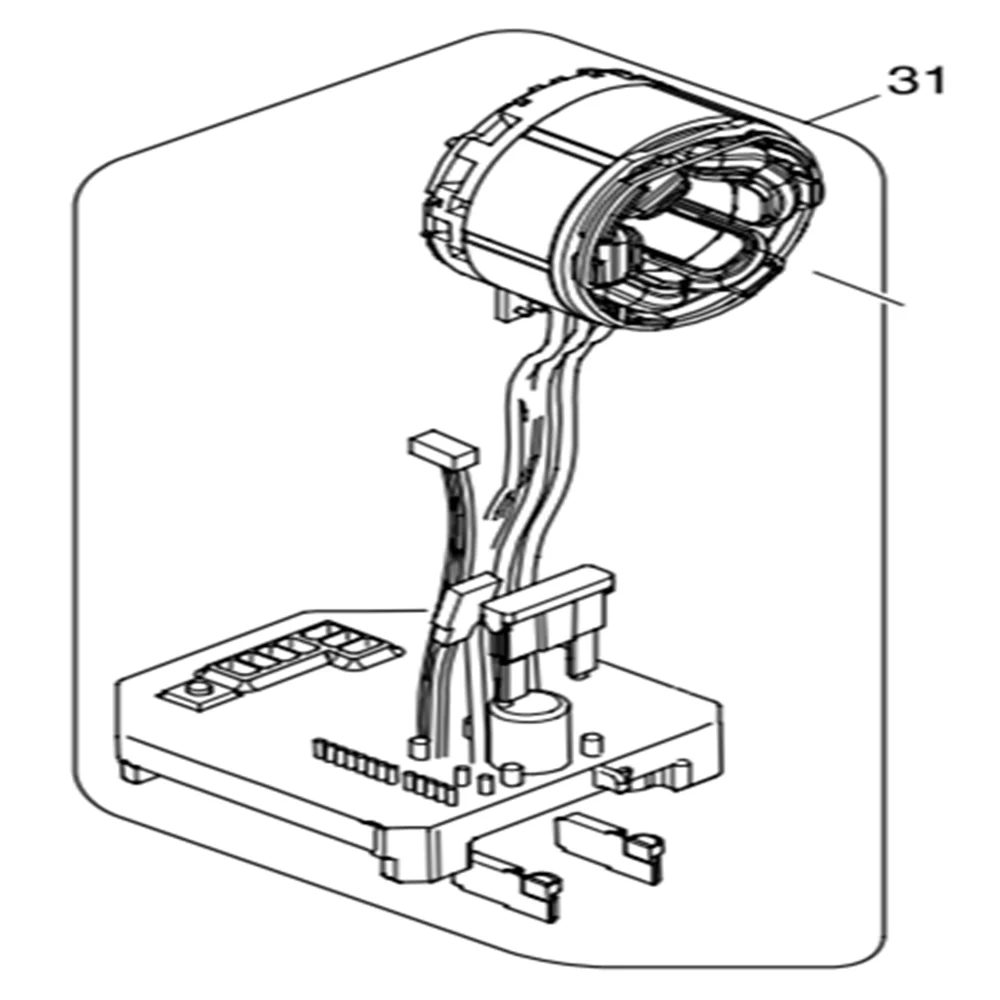 Estator genuíno para Makita, DTW284, 632J06-6