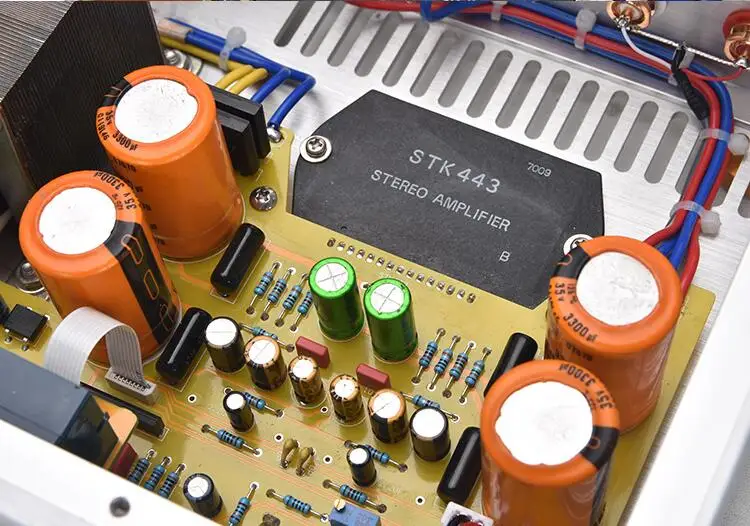 BRZHIFI-فيلم سميك جديد Sanyo STK443 ، ريترو ، هاي فاي ، مقياس مزدوج ، مكبر صوت ، بلوتوث اختياري