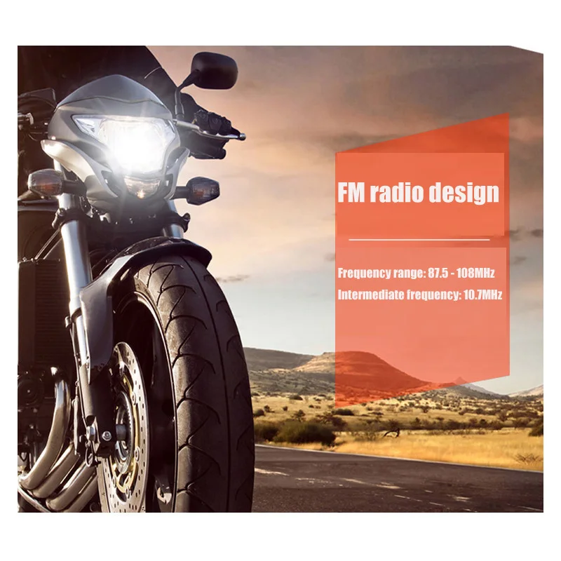 Motorcycle Audio FM Radio AUX USB TF Card Bluetooth-Compatible AUX In Display MP3 Music Player Waterproof MT487 Stereo Speaker