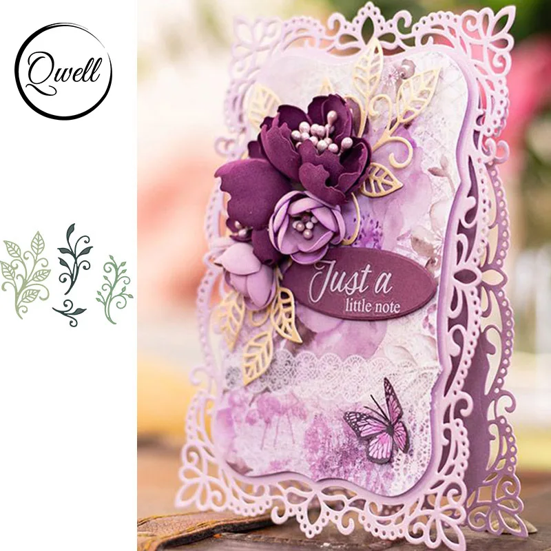 QWELL винтажные металлические Вырубные штампы для скрапбукинга и изготовления открыток, для тиснения бумаги, новинка 2019