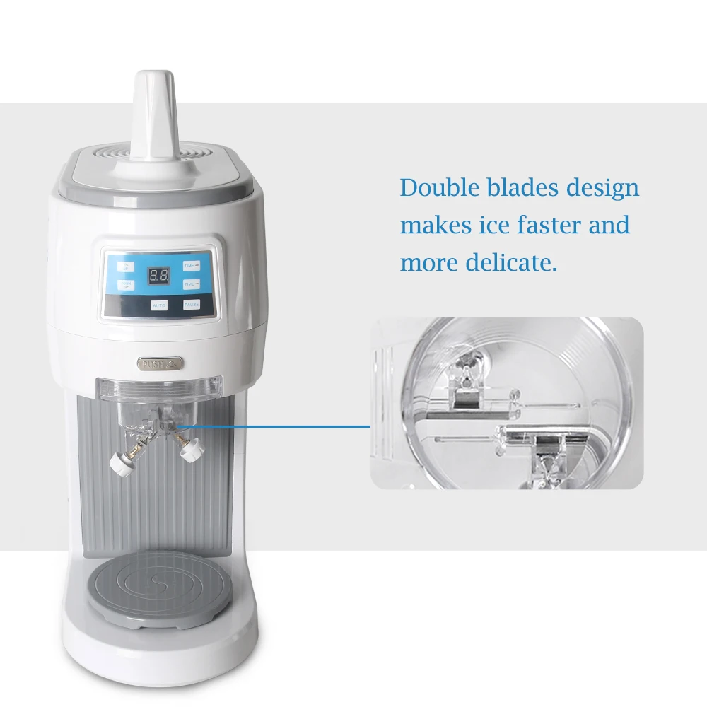 ITOP macchina per cono di neve commerciale macchina per fiocchi di neve frantoio per rasatura del ghiaccio frullati elettrici creatore di fiocchi di neve 70kgs/h 110V 220V