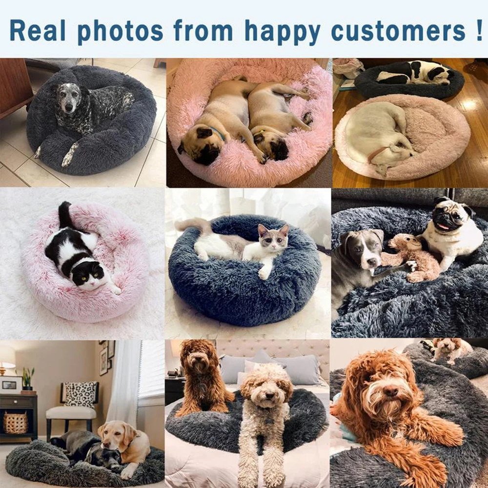 SHUANGMAO Hot Sell Pet Dog Beds Warm House for Small Medium Large Dogs Nest Mat Soft Cat Bed Puppy Mattress Pet Warming Products