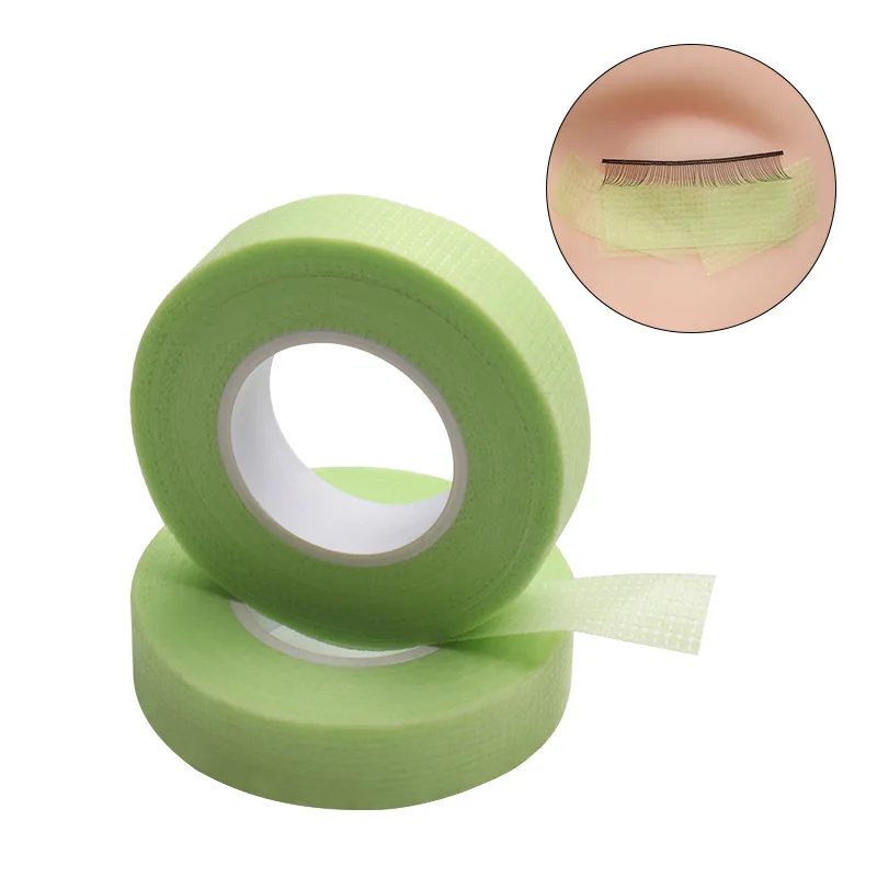 24 Rolls Wholesale Colorful Green Pink Eyelashes Tapes Insensitive Breathable Under Eye Non-Woven Fabric Patches Isolation Tape