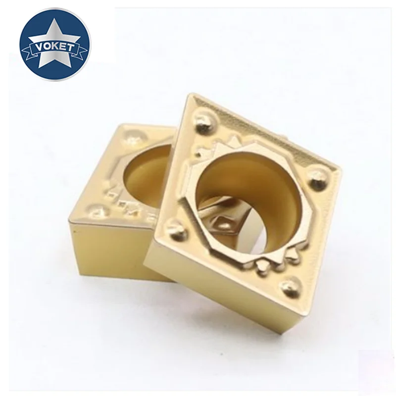 VOKET 10PCS Inner hole boring high-speed and high-hardness CNC lathe tool cutter blade CCMT 060204 09T304 09T308 060204 09T308 