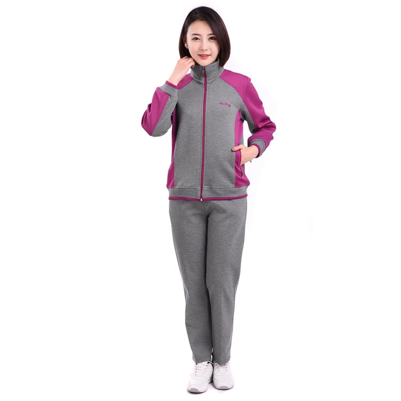 

Middle age clothing Sporting suit female Spring Autumn New Two-piece Leisure women sports sweatshirts Large size Ladies suit 5XL