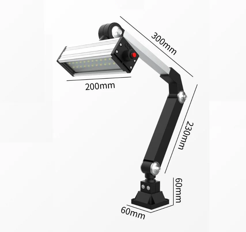 1 pz nuovo LED macchina utensile luce di lavoro 220v fresatrice punzonatrice rettifica luce impermeabile 24v CNC tornio a braccio lungo luce 36v