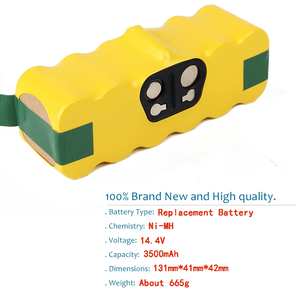 14.4V 3500mAh ni-mh بطارية ل اي روبوت رومبا 500 510 530 532 534 535 540 550 560 562 570 580 600 610 700 760 770 780 800 980 R3