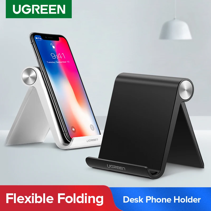 Ugreen Tragbare Handy Halter Stehen Smartphone Unterstützung Tablet Ständer für iPhone 14 13 Xiaomi Huawei Schreibtisch Handy Halter