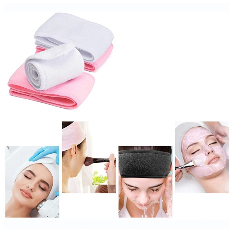 Cosmetic Wrap Turban Face Wash Adjustable Yoga Women Facial Toweling Bath Hairband Makeup Headbands SPA Salon Accessories