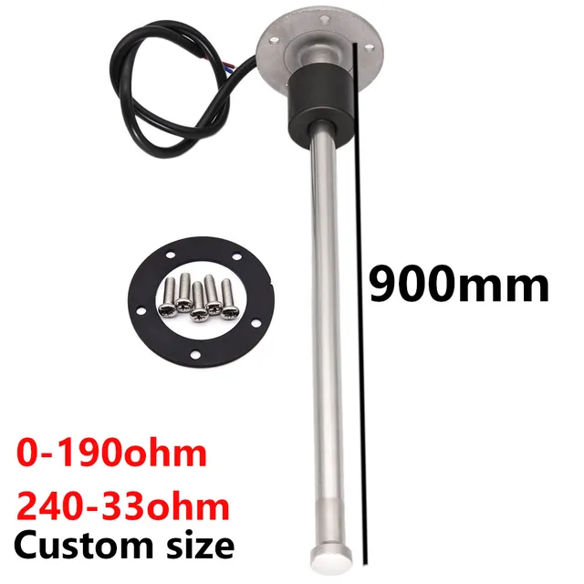 0~190ohm 240~33 ohm 900mm 800 Czujnik poziomu paliwa Samochodowy wskaźnik poziomu paliwa Czujnik poziomu wody Niestandardowy rozmiar 1500mm 1200mm 1100mm 1000mm