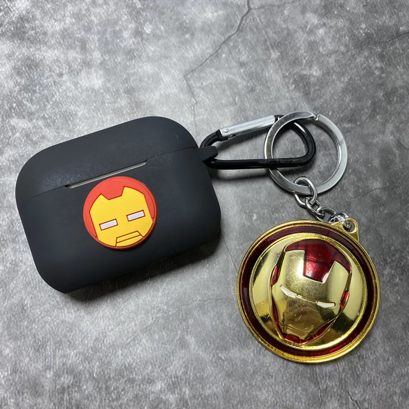 Cartoon Disney etui na słuchawki Apple Airpods Pro Solicone słuchawki z Bluetooth etui na Airpods 3 z obrotowym pękiem kluczy