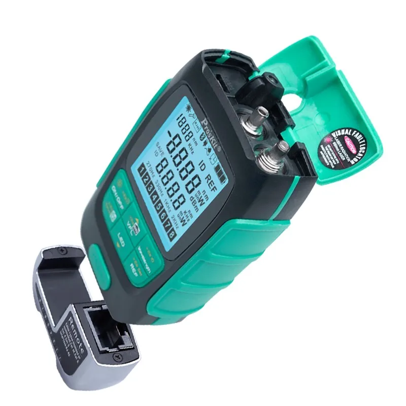 Pro'skit MT-7615 Optische Power Meter 4 In 1 Multifunctionele Fiber Netwerk/Uitschakeling/Lan Kabel Tester Visual Fault Locator