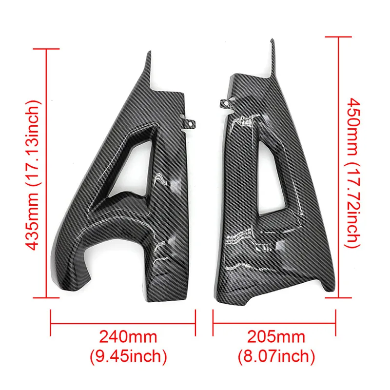 For Kawasaki  ZX-10R ZX10R 2011-2018 2017 Motorcycle ABS Material Carbon Fiber Frame Swing Arm Cover, Swing Arm Cover Protector