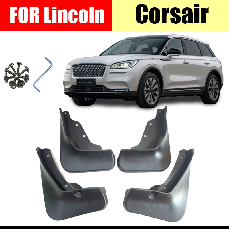 FOR Lincoln corsair Mud flaps Fender Guard car accessories styline Lincoln corsair Mudguards splash Fenders  Front Rear 4 PCS