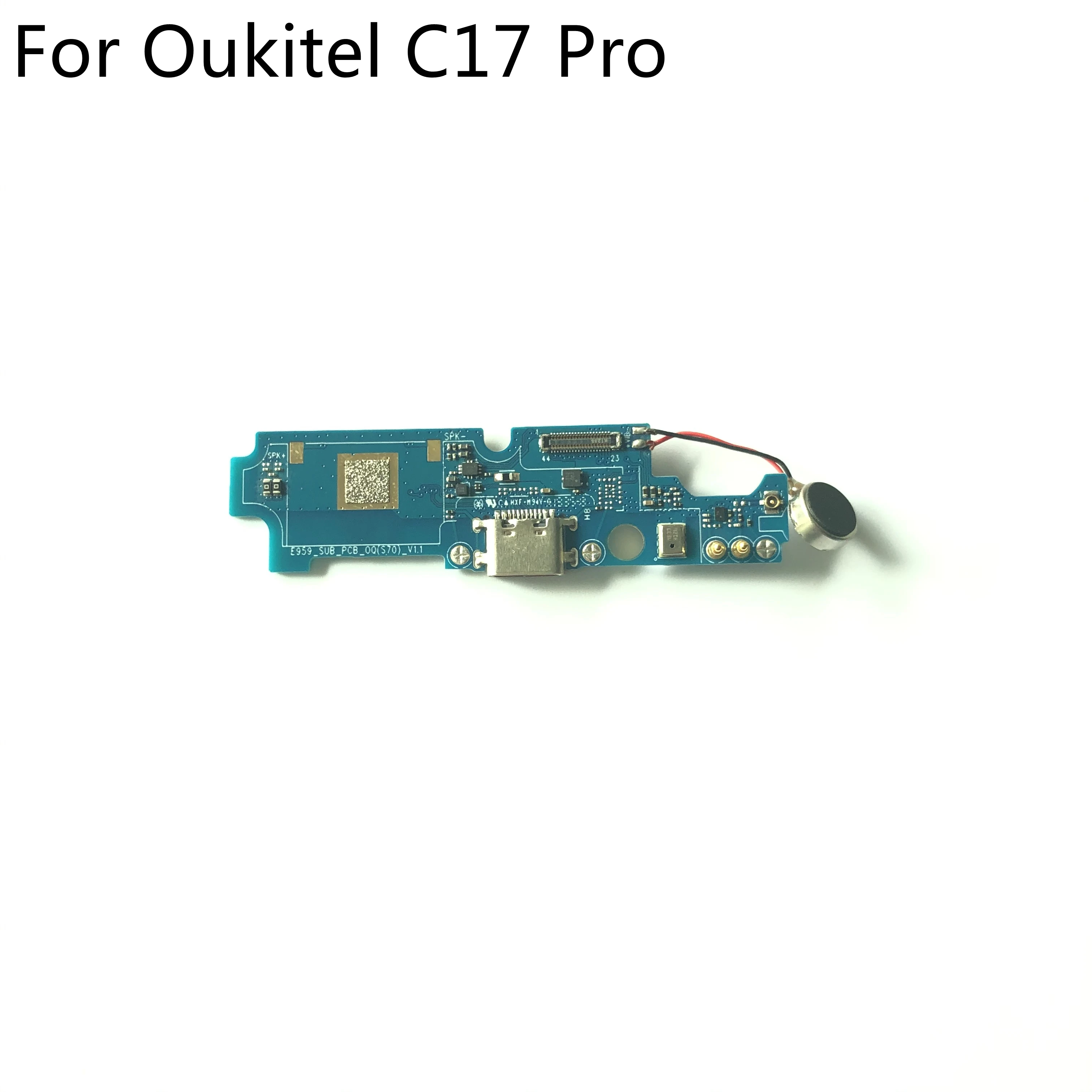 OUKITEL C17 Pro USB Plug Charge Board + Vibration Motor For OUKITEL C17 Pro MTK6763 Octa Core 6.35